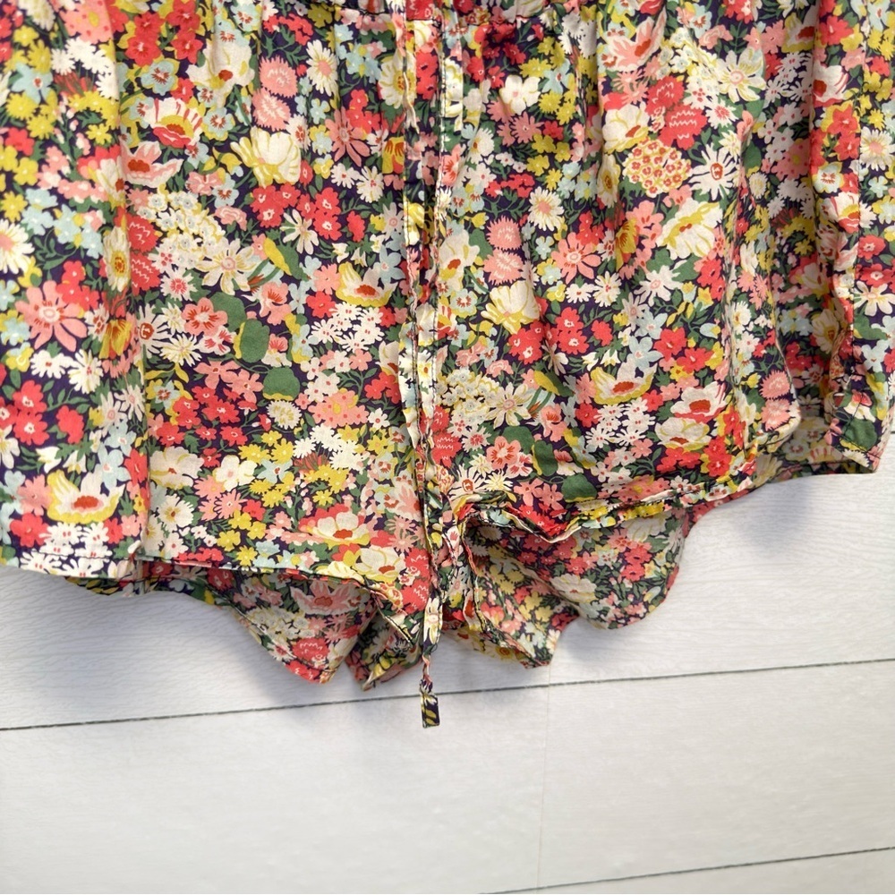J.Crew Floral Pull-On PJ Shorts β Elastic Waist, Lightweight Cotton (Size S) - Picture 6 of 6